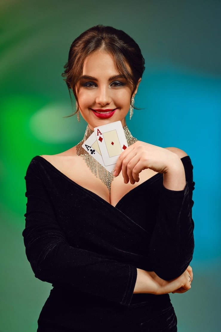 Studio SA Gaming dengan dealer dan meja baccarat berkualitas HD